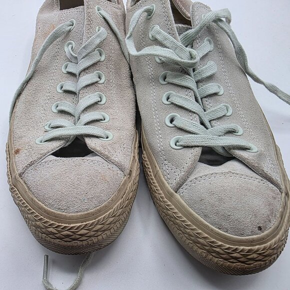 Converse Chuck Taylor All Star Mens Size 8.5 White Low Top Sneakers Casual Shoes - Picture 10 of 13